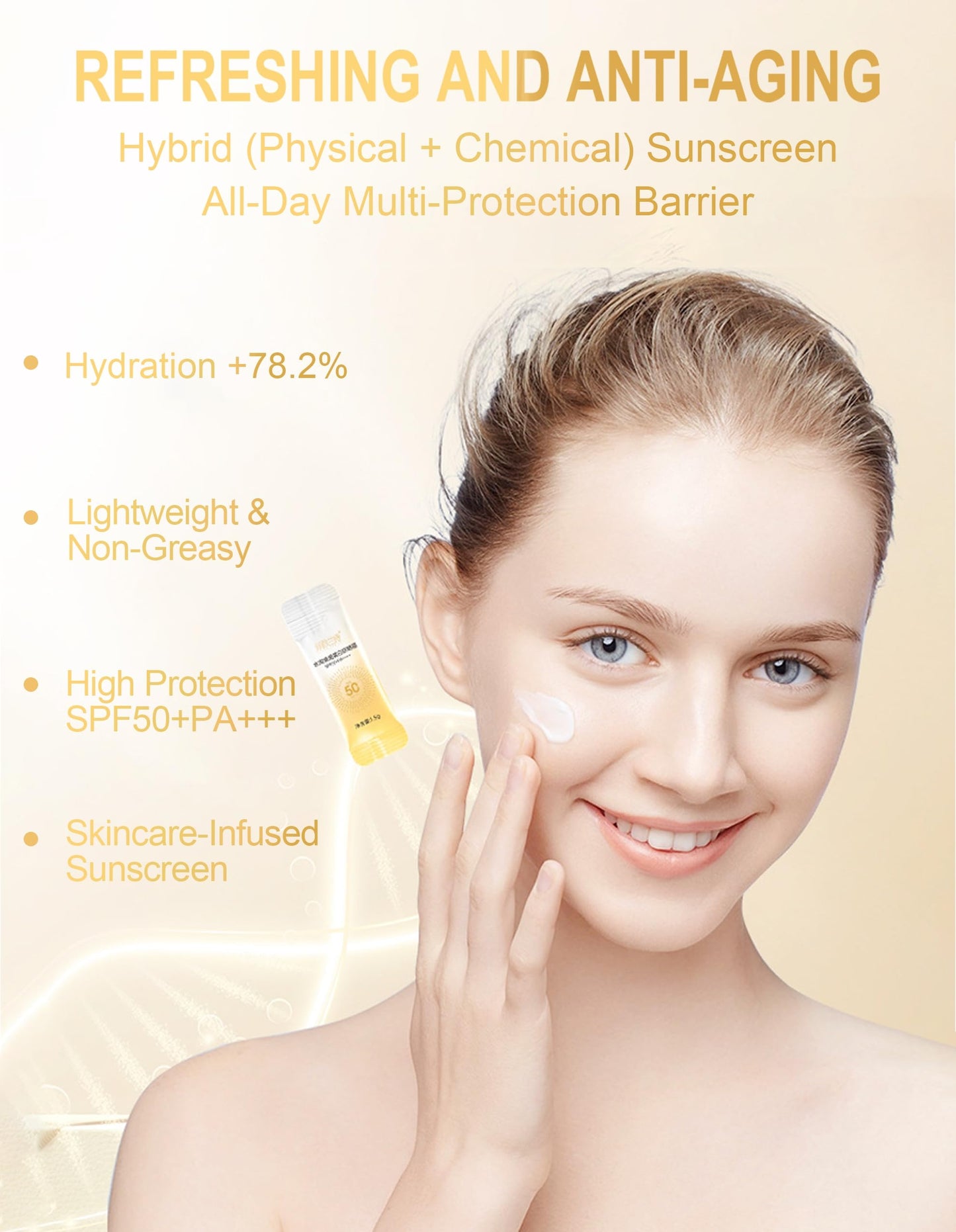 30PCS Mini Sunscreen Tubes | SPF50+ PA++++ Sunblock Sticks | Travel Size sunblock Bulk for Face & Body | Portable Sunscreen for Outdoor, Travel & Daily Use | 1.59 Oz