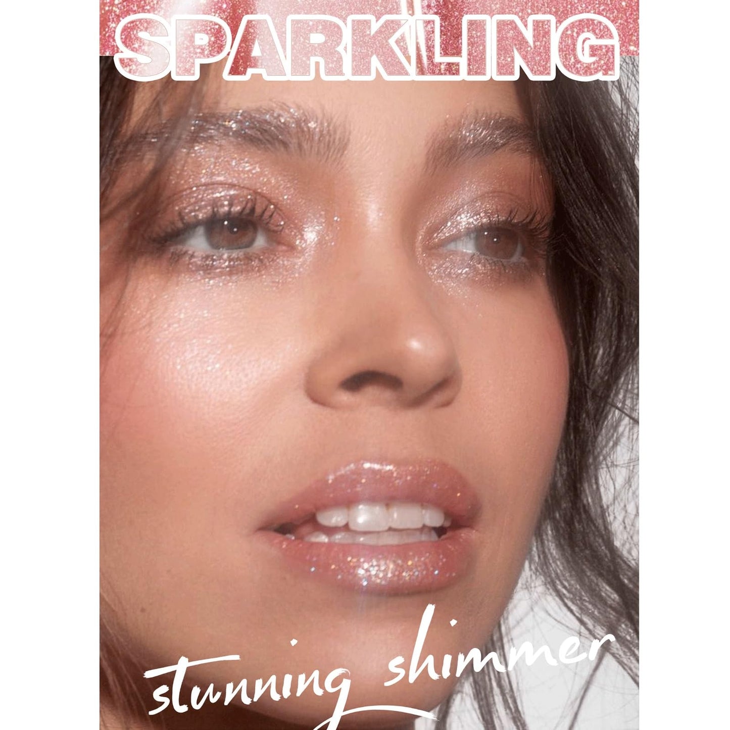 SWETIYOU Crystal Jelly Glaze Stick 3 in 1 Cream Highlighter Eye Shadow Stick Shimmer Lip Balm, Easy Blend & Long Lasting, For Face and Body(02)