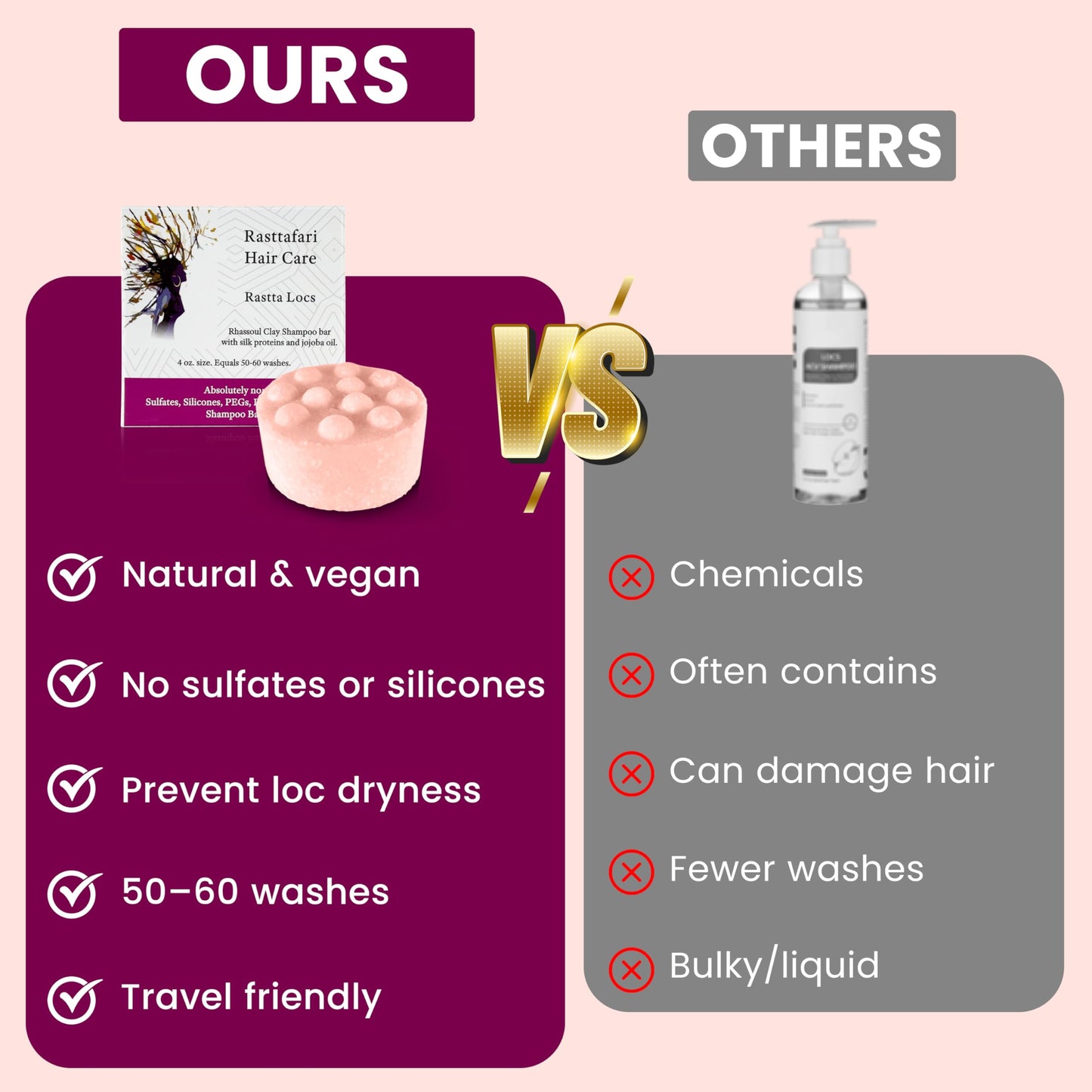 Rastta Locs Organic Loc Shampoo Bar with conditioners made for Locs, Braid, Dreadlocks – Remove Product Buildup & residue Simply with the aid of Rhassoul Clay. Sulfate and Silicone Free (4oz/120g)