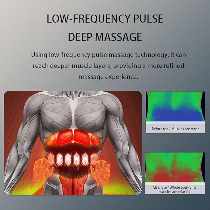 Ab Stimulator Belt,Abs Machine Ab Stimulator Muscle Toner,Tactical Abs Stimulator Muscle Toning and Strengthening Fitness Belt