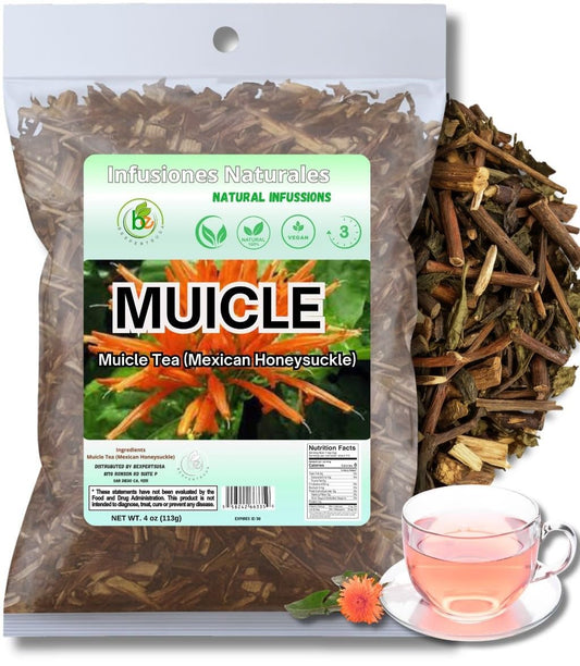 Muicle Té (Mexican Honeysuckle Herbal Tea) - 4 oz - 100% Natural, Vegan, Non-GMO: