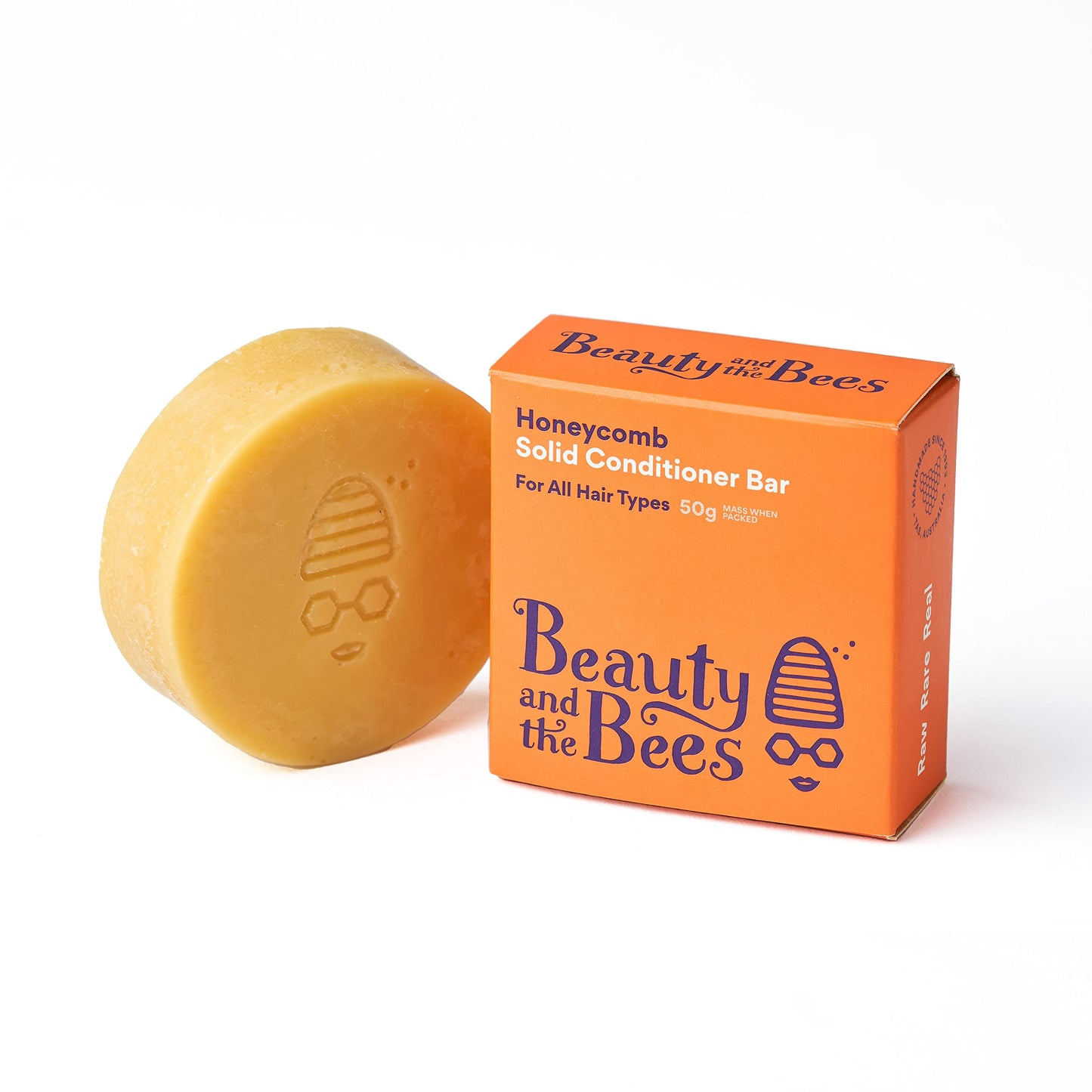Beauty and the Bees Honeycomb Conditioner Bar for All Hair Types - All Natural Ingredients - Tasmania Australia, 1.7 oz