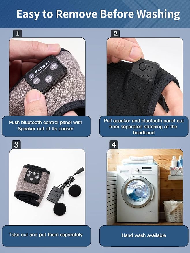 Sleep-Headphones-Bluetooth-Sleeping-Headband - Sleeping Headphones for Side Sleeper, Elastic Music Band Cozy ASMR Wireless Eye Mask Valentines Day Gifts for Her Him Wife Husband Women Men