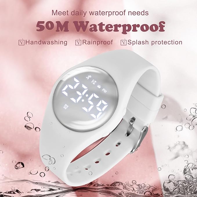 Kids Watches for Girls Boys Digital Sport Watch with Step Counter Pedometer Vibration Alarm Clock, No App Waterproof Fitness Tracker Kids Watch Boys Girls Teens Students Ages 5-16