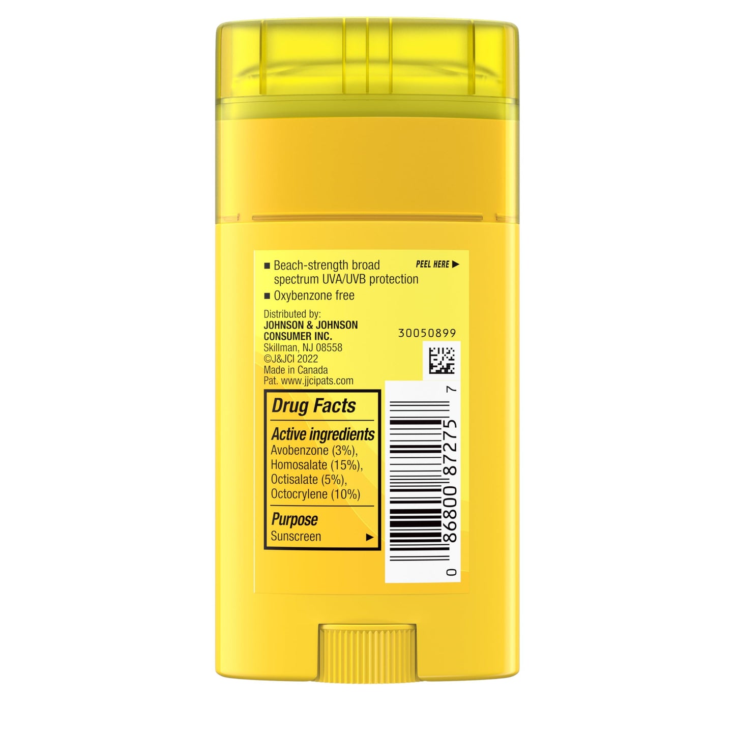 Neutrogena Beach Defense Sunscreen Stick SPF 50, Hands-Free Application, Hawaii Reef Act 104 Compliant, Octinoxate & Oxybenzone Free, Sunscreen for Face & Body, Travel Size, 1.5 oz