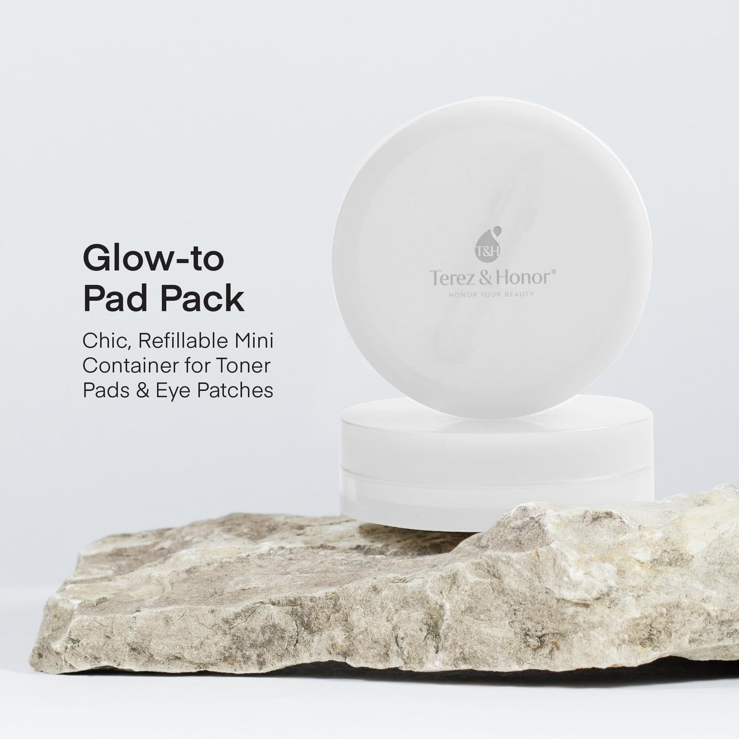 Small Travel Containers for Skincare: Korean Mini Containers with Lids for Toner Pads & Under Eye Patches DIY - Travel-Friendly, Reusable, Leak Proof Skincare Storage Made in Korea - 1 Empty Pack