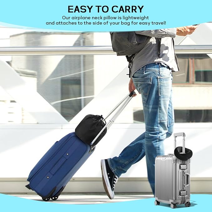 2024 New Memory Foam Travel Pillow for Airplanes,Neck Pillow for Traveling,Neck Plus Travel Pillow,Neck Plus Travel Neck Pillow