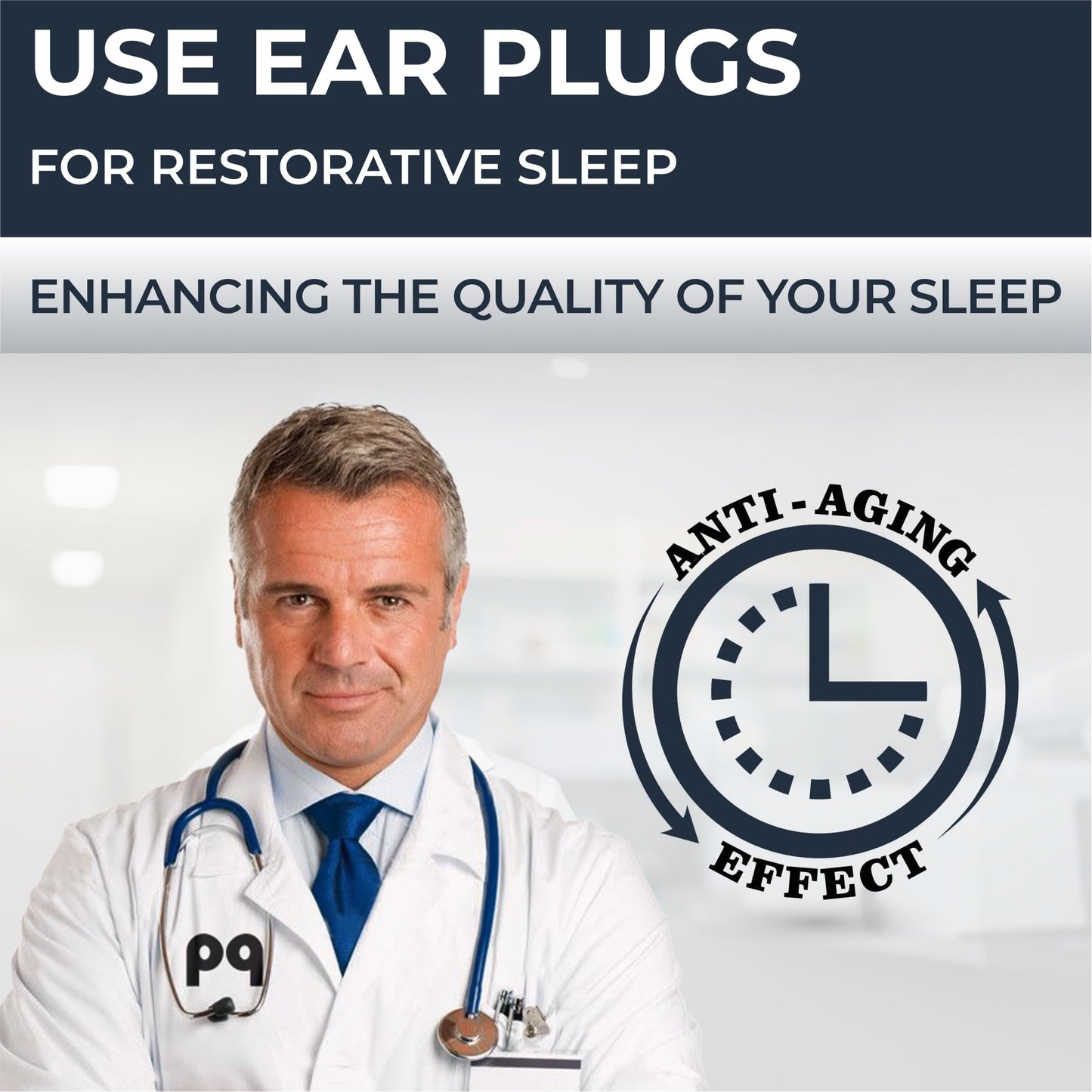 PQ Wax Ear Plugs for Sleep - 6 Silicone Wax Earplugs for Sleeping and Swimming - Gel Ear Plugs for Noise Cancelling, Ear Protection - Sleeping Earplugs with Sound Blocking 32 Db (6-Pillows). White