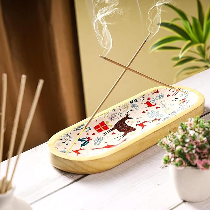 Bless-Oudh 100%-Natural-Handmade-Hand-Dipped-Incense-Sticks Organic-Chemicals-Charcoal-Free Purification-Relaxation-Positivity-Yoga-Meditation Best-Woods-Scent (25 Sticks (1.4 OZ))