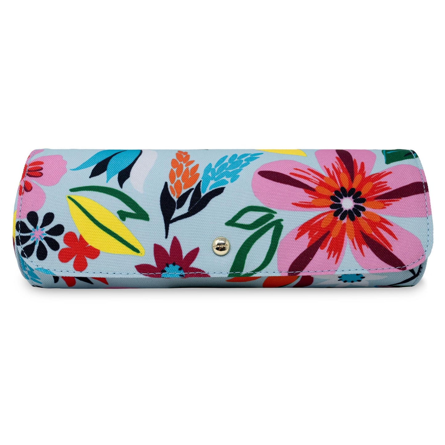 kate spade new york Travel Jewelry Case Organizer, Fabric Jewelry Box for Women, Cute Jewelry Organizer Holds Necklaces, Rings, Bracelets, Small Jewelry Roll (Safari Floral)