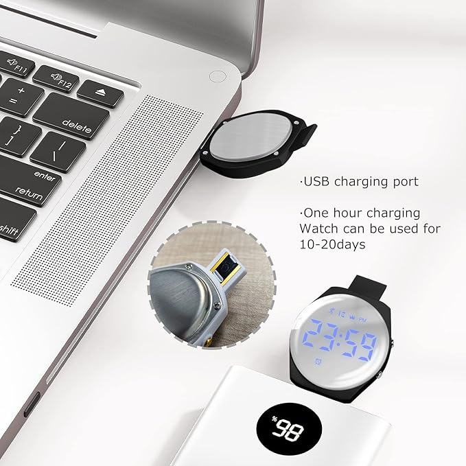 Kids Watches for Girls Boys Digital Sport Watch with Step Counter Pedometer Vibration Alarm Clock, No App Waterproof Fitness Tracker Kids Watch Boys Girls Teens Students Ages 5-16