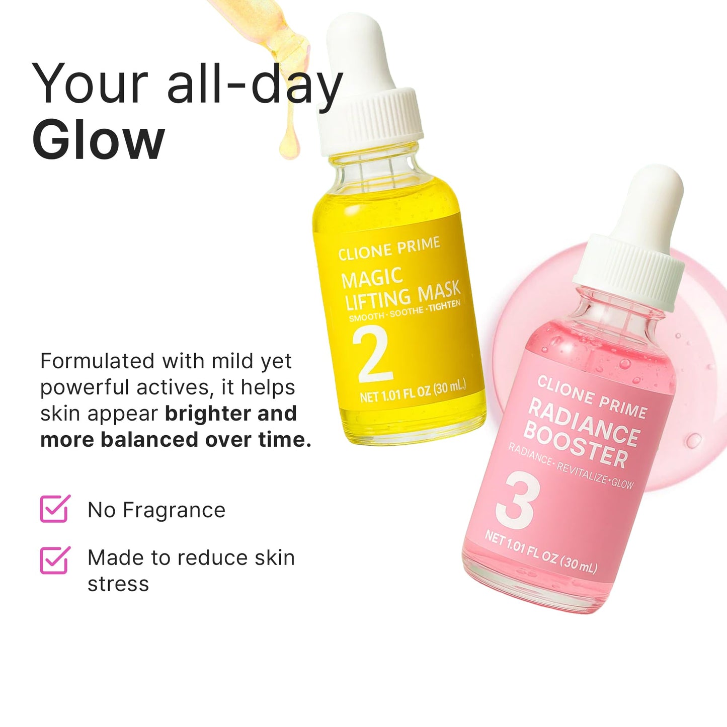 Korean Skin Care Set For Women - Gift For Women Korean Anti Aging Skin Care Products Lifting, Firmness & Hydration Essence, Mask, Booster & Ampoule Set for Radiant Smooth Looking Skin