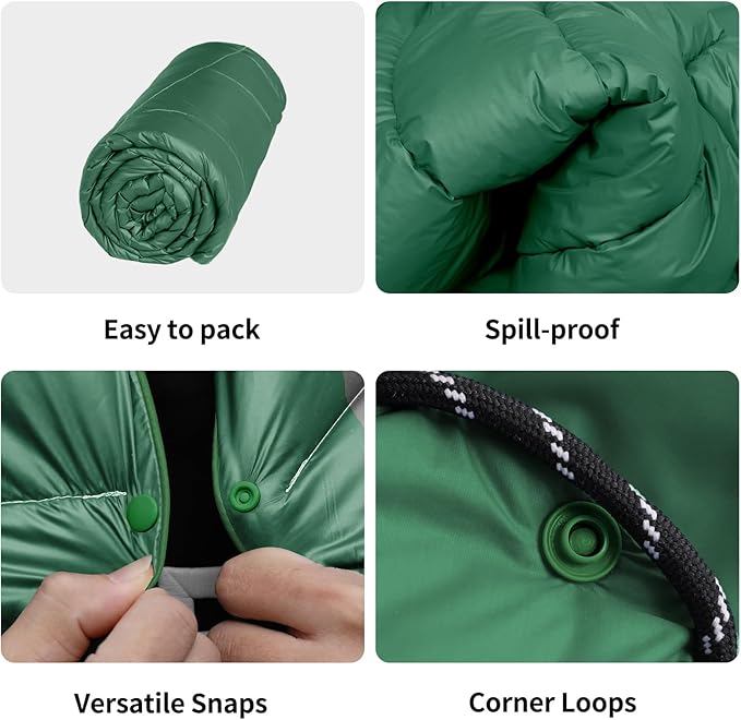 Camping Blanket, Packable Puffy Blankets Lightweight Windproof Waterproof for Outdoors,Hiking, Backpacking,Beach,Car,Picnic,Stadium