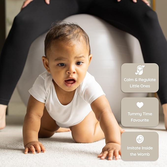 BABYGO Birthing Ball - Pregnancy Yoga Labor & Exercise Ball & Book Set Trimester Targeting, Maternity Physio, Birth & Recovery Plan Included Anti Burst Eco Friendly