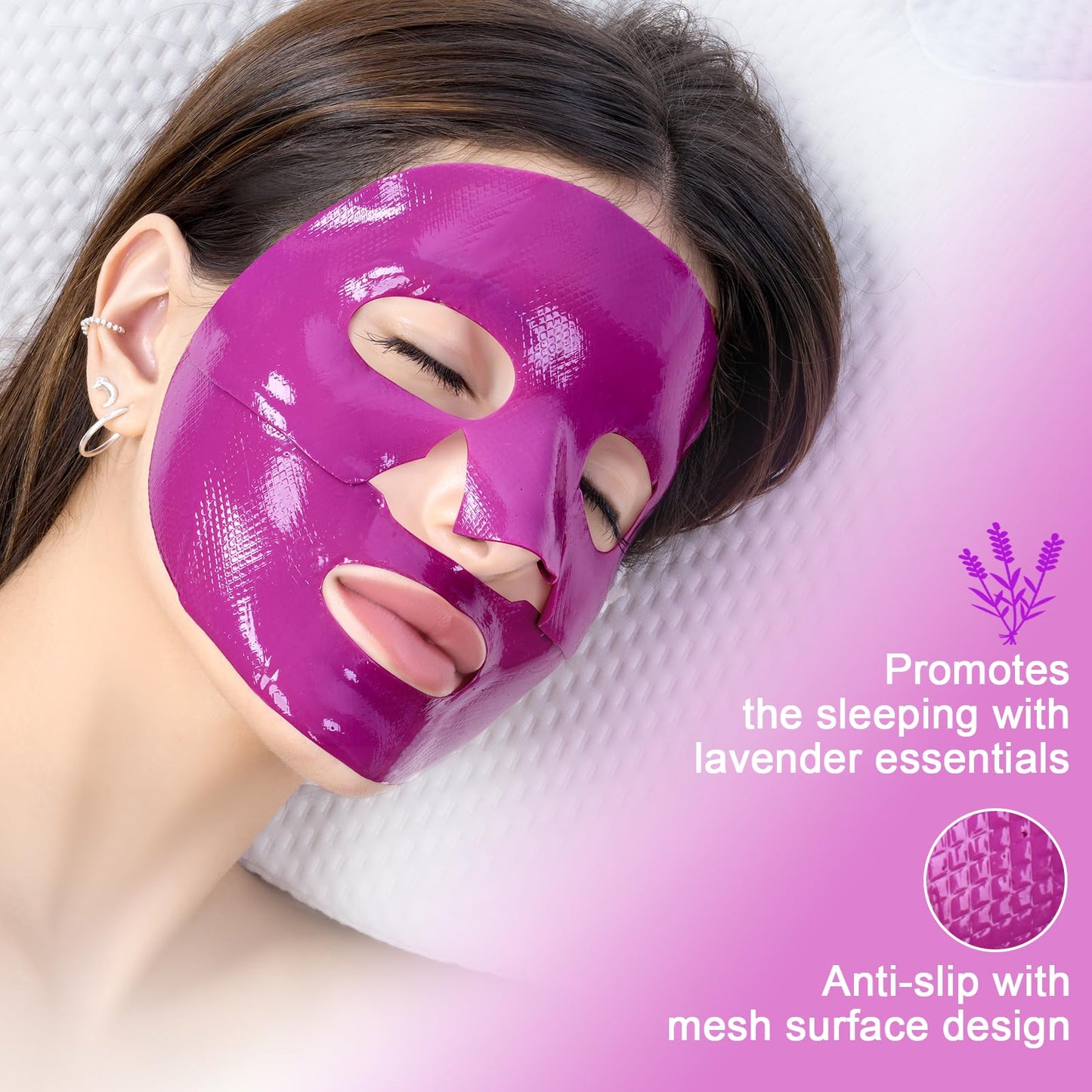 Glam Lady Bio-Collagen Face Mask Korean Skincare Hydrating Anti Wrinkle Lifting Overnight Real Deep Mask with Niacinamide and Hyaluronic Acid