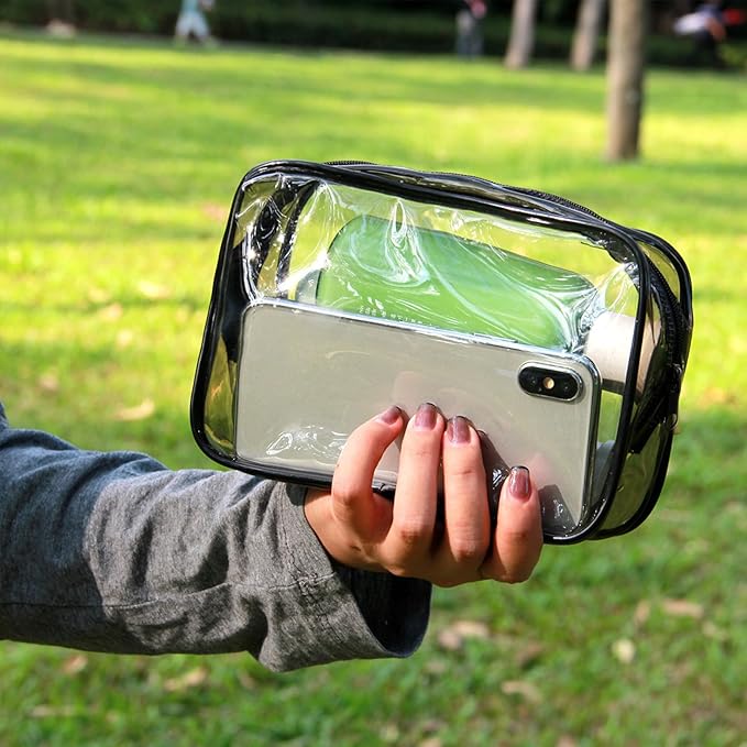 36PCS Clear Makeup Bags, Zippered Travel Toiletry Bag, PVC Plastic Travel Bags for Women Men, Travel Waterproof Portable Bag for Bathroom, TSA Approved