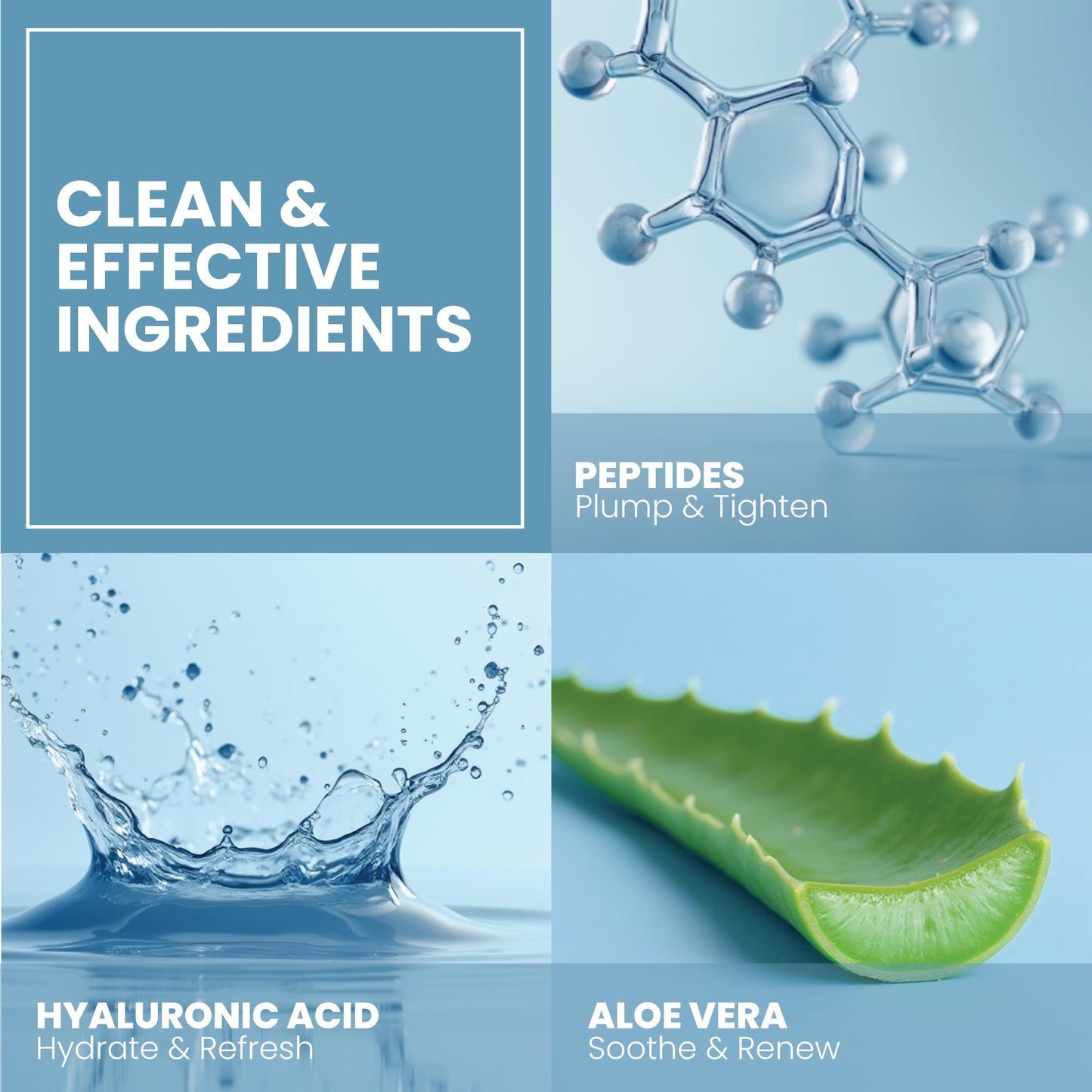 Collagen Peptide Serum for Face – Anti Aging Facial Treatment with Peptides & Hyaluronic Acid – Gentle Formula for Sensitive Skin, Microneedling Pen, Derma Roller, Skin Firming & Hydrating (1 Oz)