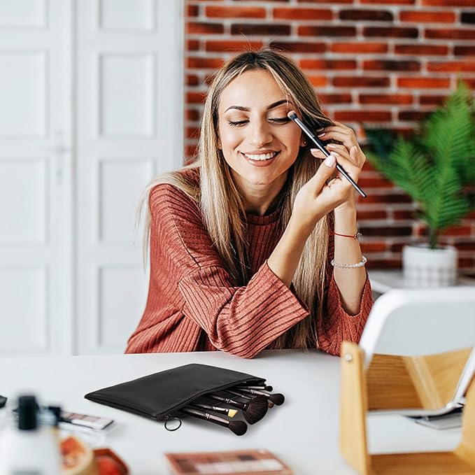 20 Pieces Mesh pouch, Mesh Makeup Bag Portable Makeup Pouch Travel Toiletry Bag for Makeup Organizer Home Office Travel Accessories, Mesh Cosmetic Bag with Zipper