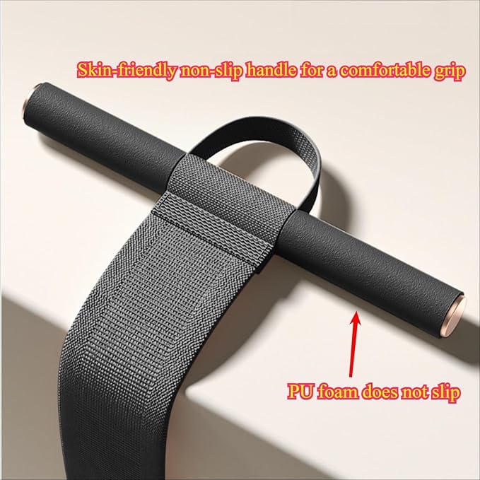 2025 New Yoga Pedal Resistance Fabric Band with Handles Anti-Broken Elastic Sit Up Pull Rope for Strength Training 120lb Full-Body Excercise Band Portable Unisex Resistance Exercise Bands