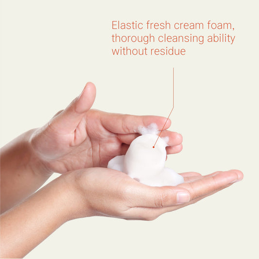 Korean Red Ginseng Foam Cleanser Deep Clean & Moisture Daily Cleanser Foam Red Energy 1,000PPM RED Ginseng & Hibiscus & Pearl Extract Daily Skin Care Hong Cosmetic (Red Ginseng Cleanser 1 EA)