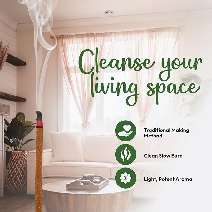 Cleansing Incense Sticks Variety Pack - 6 Masala Insenses - White Sage Incense, Lavender Incense, Myrrh Incense, Copal Incense Mexico & Palo Santo Incense Sticks | Inciensos para Sacar Malas Energias