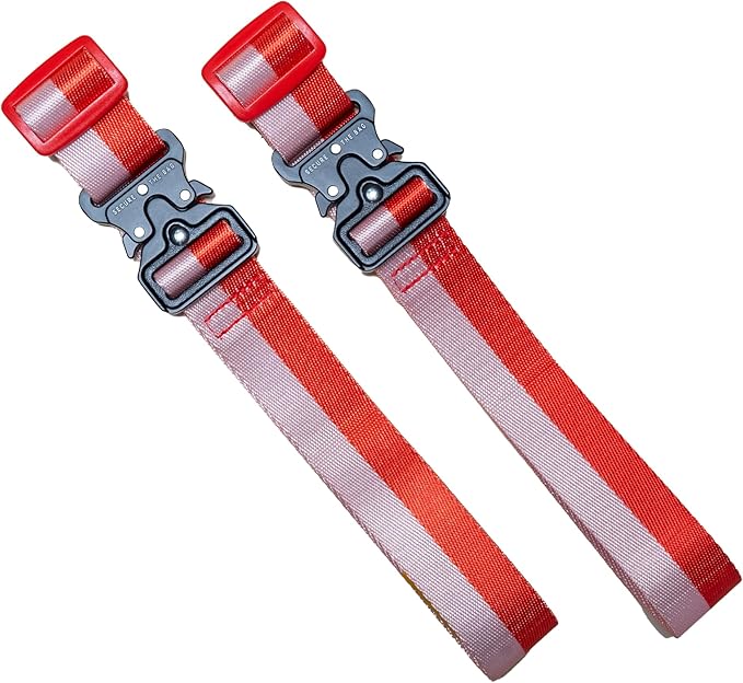 Cincha Add A Bag Luggage Strap Connectors - Connect Multiple Suitcases and Bags - Airport Travel Accessories - As Seen on Shark Tank - 2pcs (Flamingo)