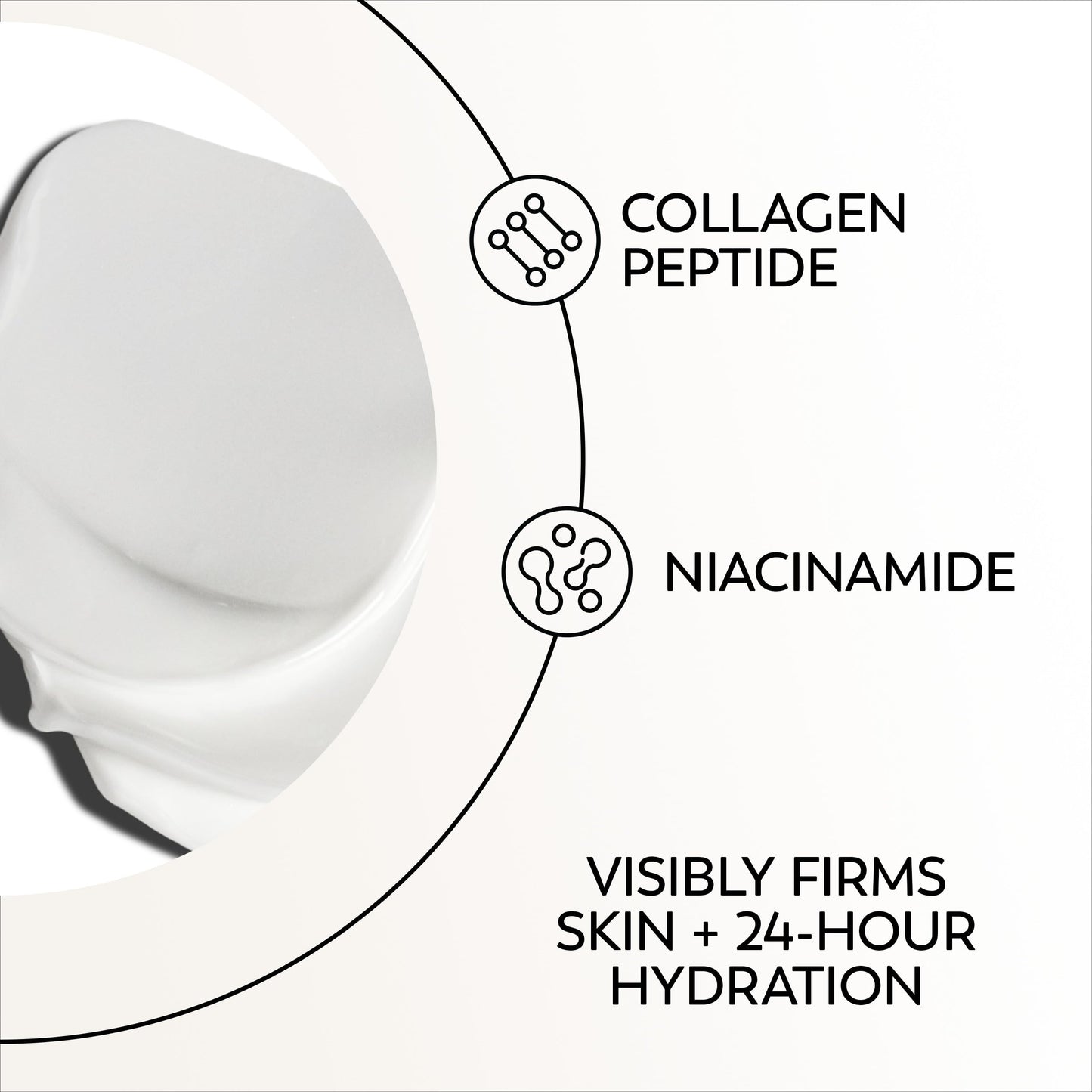 Olay Firming Eye Cream, Fragrance-Free, Collagen Peptide - Firm Skin Around the Eyes, 0.5 Fl Oz