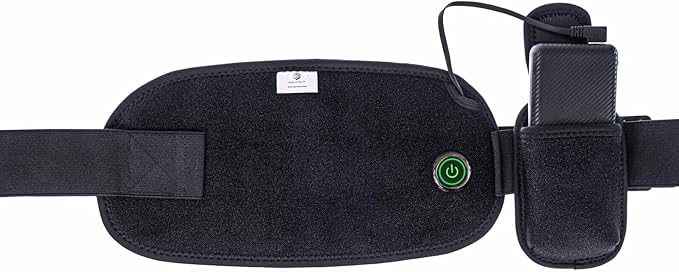 Battery-Powered Far Infrared Waist Wrap - Natural Pain Relief for Menstrual Cramps, Back Pain & Muscle Tension - Portable & Adjustable