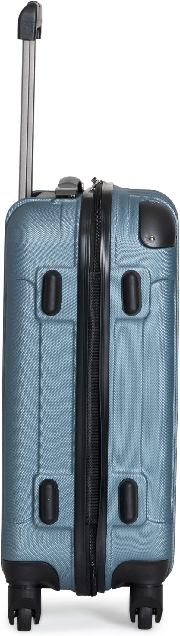 Kenneth Cole REACTION Out of Bounds Lightweight Hardshell 4-Wheel Spinner Luggage, Granite Blue, 20-Inch Carry On
