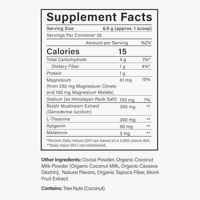 Beam Dream Sleep Powder, L-Theanine, Apigenin, Reishi and Magnesium, Third Party Tested Natural Sleep Aid & Sleep Supplement for Deep Sleep, Relaxation and Recovery, Natural Sleep Support, 30 Servings