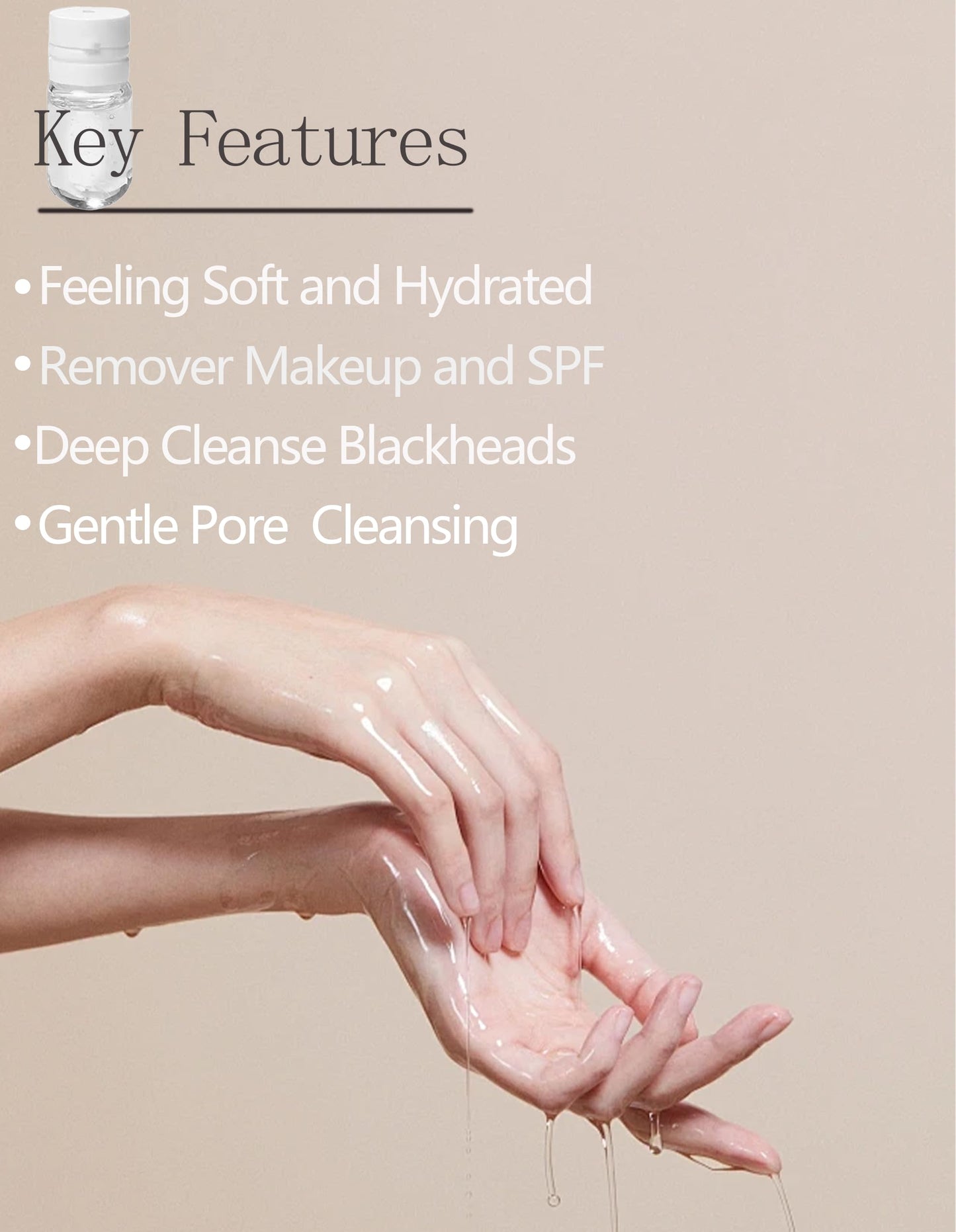 20P Pore Blackhead Cleansing Oil, Mini Makeup Remover Capsule, Face Oil Cleanser with Jojoba & Camellia Extract, | Travel Size, Moisturizing, Freshing, Individually Packaged Travel Essential Makaup