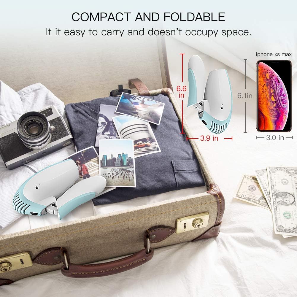 Cordless Hair Dryer - Only Cold Wind Battery Operated Hair Dryer - Rechargeable Portable Hairdryer for Indoor, Outdoor, Camping, Tourism