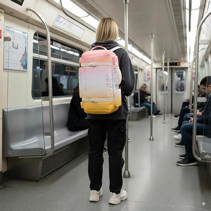 BESMART 32L Extra Large Gym Backpack for Women, Big Gym Bag with Shoes Compartment, Waterproof Heavy Duty Duffel Bags, Women's Workout Backpacks for Outdoor Sport,Hiking,Camping,Travel