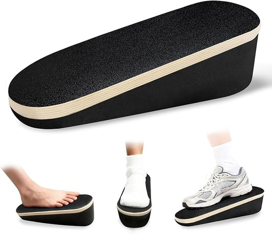 Athletic Balance Boards, Athletic Balance Trainer for Core & Ankle Strength, Non-Slip Wood TPE Wobble Board for Home Gym Fitness, Rehabilitation, and Stability Training