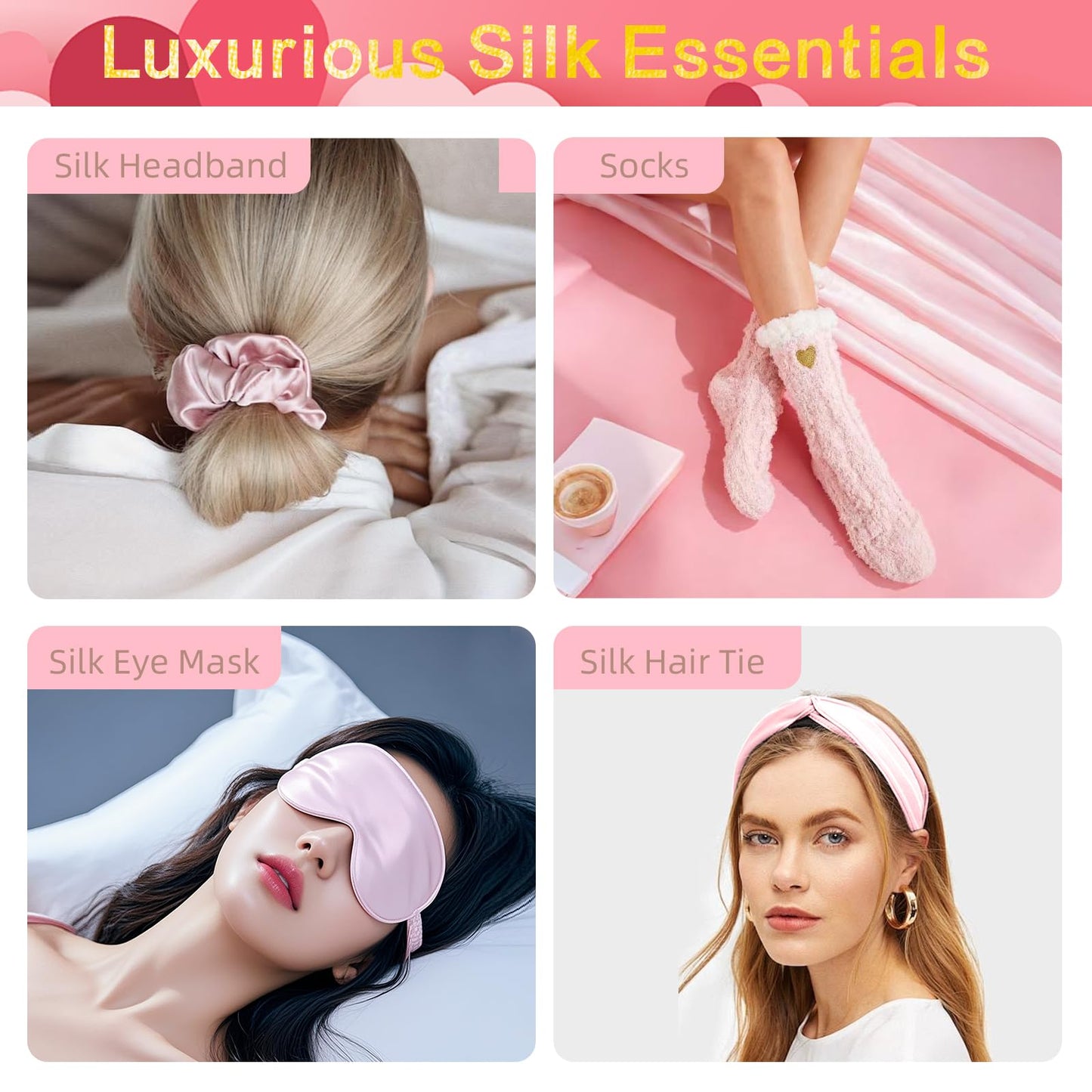 LuckyBundle Birthday Gifts for Women - Luxury Self Care Gift Basket for Her, Mom, Sister, Bestied Coworker - Unique Spa Care Package with Flannel Blanket - Ideal for Mother's Day, Get Well Soon