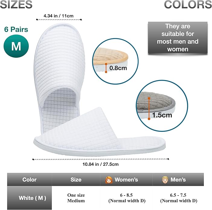 6-10 Pairs Spa Slippers, Non Slip Disposable Slippers For Guest, Washable Reusable, Which Can Be Used As Women Men, House, Indoor, Bathroom, Bedroom, Hotel, Bride Slippers