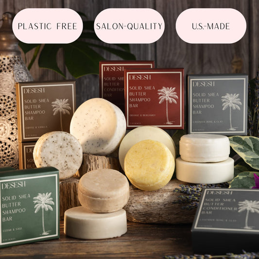 Shea Butter XL Solid Conditioner Bar, US-Made, No Artificial Colors Or Fragrances, Vegan, Cruelty Free, Designed For All Hair Types, Plastic Free, Hand Made (Coffee & Vanilla)