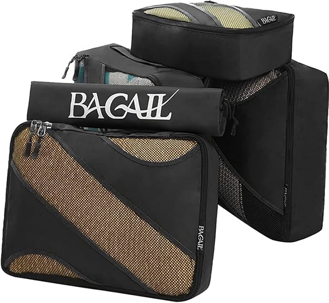 BAGAIL 6 Set Packing Cubes,Travel Luggage Packing Organizers