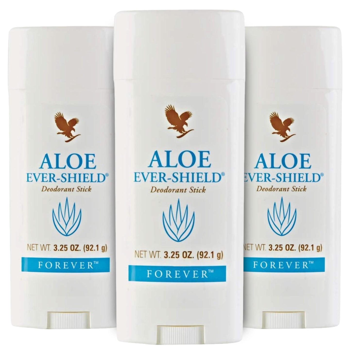 Forever Living - Aloe Ever-Shield - Aluminum-Free Deodorant with Soothing Aloe for Sensitive Skin - 3.25 oz Stick (Pack of 3)
