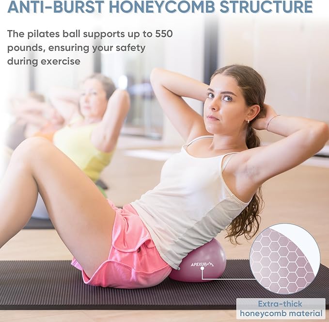 APEXUP Yoga Ball Exercise Ball Anti Slip Heavy Duty for Fitness, Balance & Core Workout