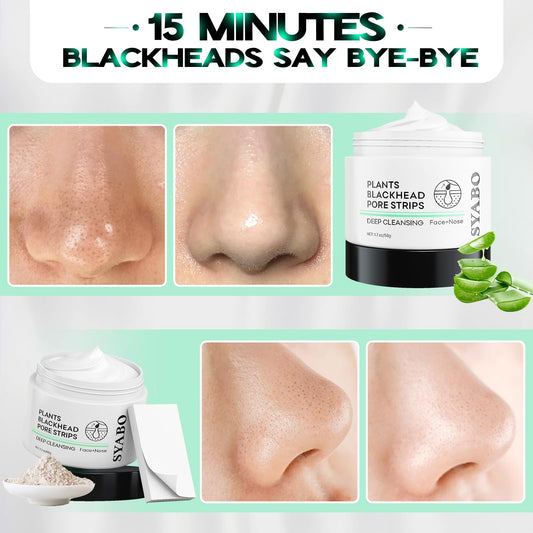 2.0 Blackhead Remover Nose Strips, Upgraded Pore Cleanser Purifying Peel Off Mask with Salicylic Acid, 100Pcs Black Heads Removal Strips, Puntos Negros (1.76 Ounce)