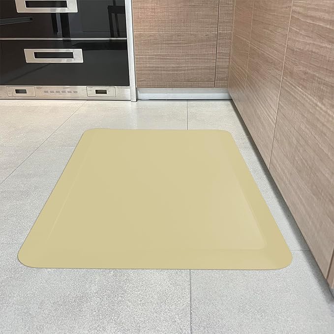 1" Extra Thick Anti Fatigue Floor Mat 40" L x 20" W,Kitchen Mat, Standing Desk Mat,140D Advanced PU Foam Ergonomic Comfort at Home, Office, Garage, Sink (Yellow)