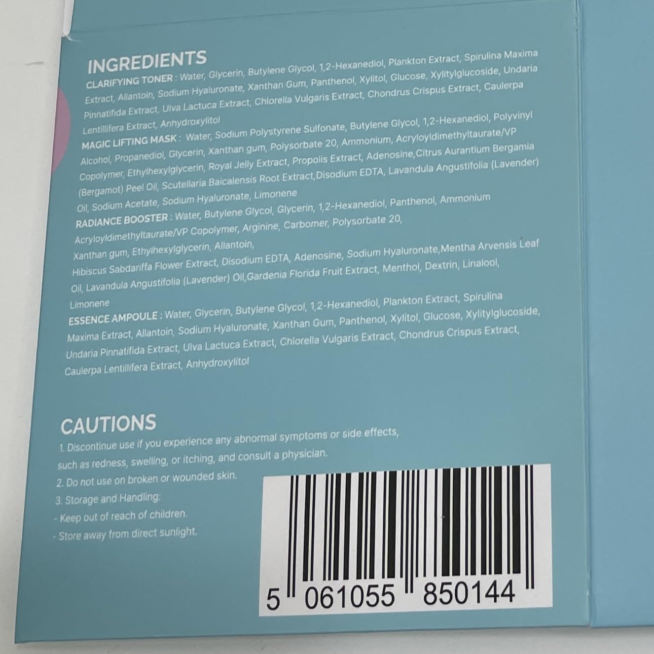 CLIONE PRIME KBeauty Skin Clinic at Home - 4 Step Night Care Kit - Anti-Aging Lifting & Firming Treatment for Wrinkles, Elasticity & Hydration - Korean Skincare Essence, Mask, Booster & Ampoule Set