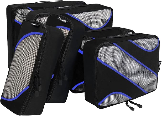 BAGAIL 6 Set Packing Cubes,Travel Luggage Packing Organizers