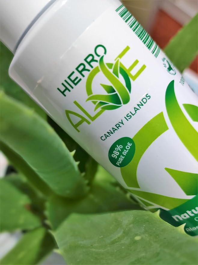 Aloe Vera Gel. Skin care. Lotion. Natural Gel 100 ml (98% Pure Aloe Vera Juice). 100% Pure Aloe transparent Gel Natural de Aloe Vera (organico) 98%. (3.4 Oz.)