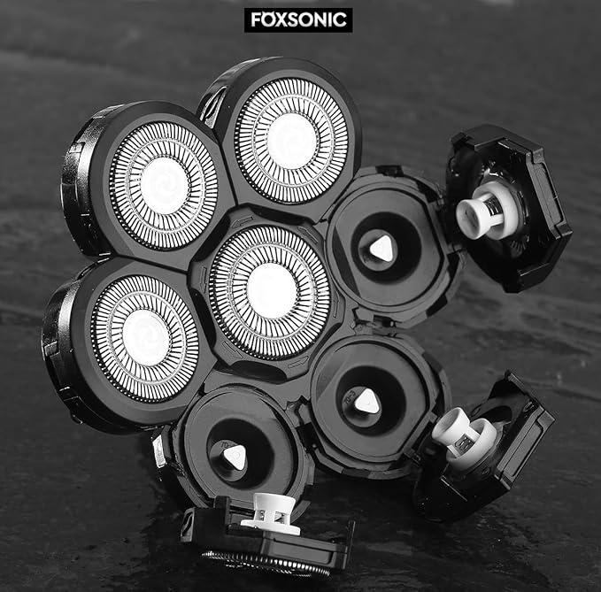 7 Blades Compatible with Wyklaus SHPAVVER shaver Head Shaver Replacement Heads 7 Heads for Many Main Brands Electric Shaver Razor Bald Men Head Shaver Blades