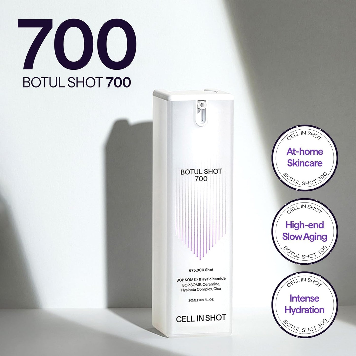 BOTUL SHOT 700 - Korean Microneedling Skin Booster with Centella Asiatica, Hyaluronic Acid and BOP SOME for Daily Pore Tightening. 1.09 fl.oz (30 ml)