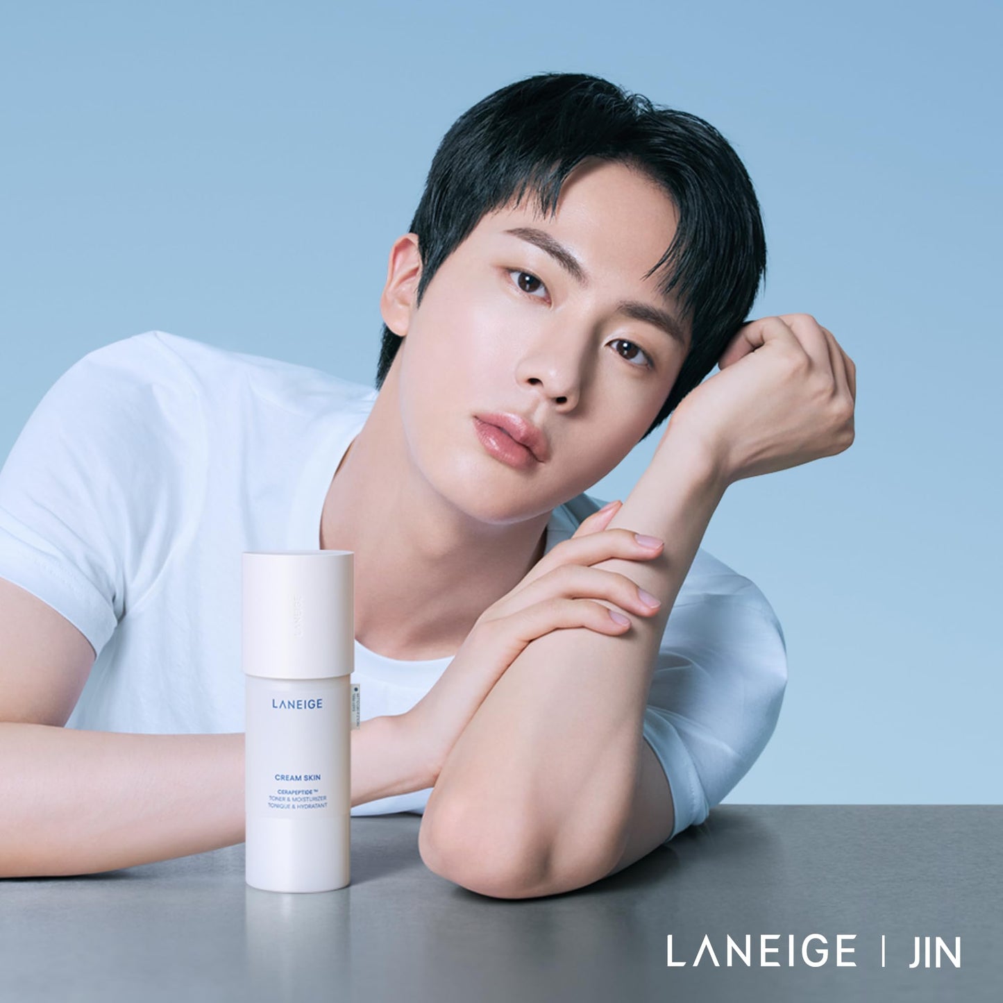 LANEIGE Cream Skin Toner & Moisturizer Mini: Lightweight Refillable Korean Milky Toner with Ceramide & Peptide for Hydration, Firming, & Barrier Support