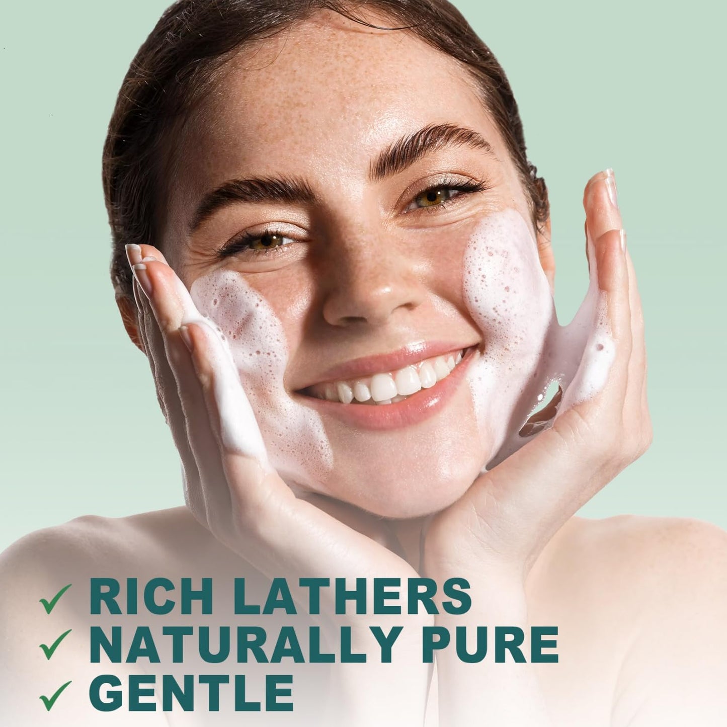 Yoken EWG Verified Castile Soap Liquid Unscented 33.8 fl oz Pure Castile Liquid Cleanser Made With Organic Oil, Clean & Gentle, Natural Castor Oil Soap for Body Wash, Hand, Dishes, Laundry