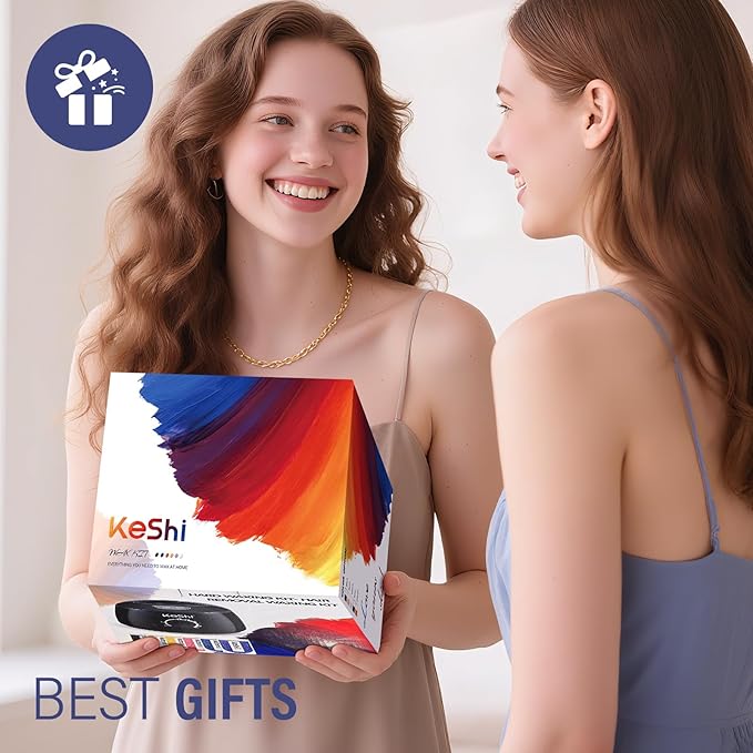KeShi Waxing Kit, Painless Hair Removal Wax Warmer with 6 Bags Hard WaxBeans for Full Body, Legs, Face, Eyebrows & Bikini— Ideal for Both Women & Men